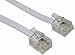 Produktbild hoch Geschwindigkeit RJ11 auf RJ11 Blei / 2M UK Modem Router Breitbandkabel / Stecker-Stecker-Stecker / ADSL-Sockel-Kompatibilität / Prämie-Qualität / Weiß