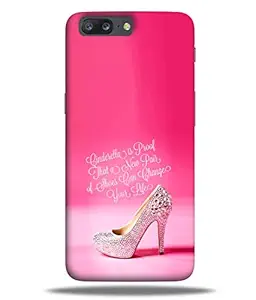 LETAPS Designer Printed Hard Plastic Matt Finish Mobile Case Back Cover for OnePlus 5 (Shoes Lover, Girls Sandals, Girly, for Girls - 2239)