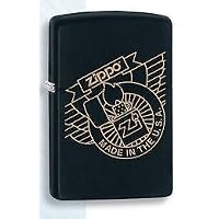 ZIPPO LIGHTER "BLACK MATTE 28764" BY MAKBROS (LIMITED EDITION FRO USA)