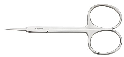 Preisvergleich Produktbild Amboss Instrumente Hautschere für Linkshänder, gebogen, Länge, circa 9.5 cm