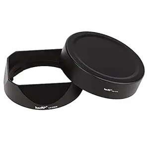 Haoge LH-X50N Bayonet Square Metal Lens Hood for Fujifilm Fuji Fujinon XF 50mm F2 R WR Lens with Metal Cap Kit on X-Pro3 X-T4 X-S10 Camera