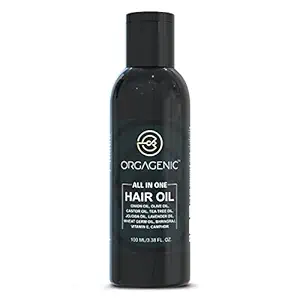 ORGAGENIC All in one Hair oil with Onion Oil, Jojaba Oil, Tea Tree Oil and 7 nourishing ingredients for Hair fall control & Hair Growth - 100 ml