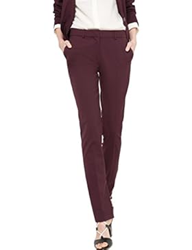 La Redoute Collections Donna Pantaloni Straight In Poliestere Taglia 50 Viola