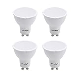 Lúmenes: 560 LM Panalight Pack de 4 lámparas LED dicroicas GU10 de 7 W, 4000 K, GU10