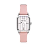 Emporio Armani Damen Analog Quarz Uhr mit Leder Armband AR11207