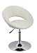 Produktbild Duhome Elegant Lifestyle Esszimmerstuhl Clubsessel Weiß Kunstleder höhenverstellbar Lounge Sessel Drehbar - Typ 439S