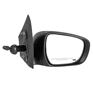 RMC Car side mirror suitable for Celerio VXI/VDI with lever (2013-2017) (ABS & Glass) | Non Auto Fold | manually operated (Black) (RIGHT SIDE (DRIVER SIDE))