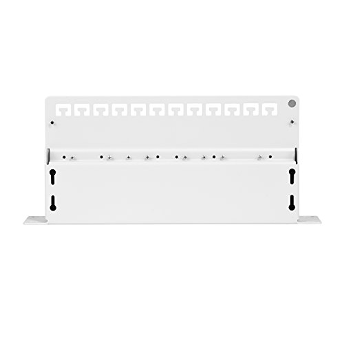 TPFNet Premium Patchfeld, Patchpanel Cat 6A, Patchpanel Cat.6A, 12 Port, 12-fach 10″ – 10 Zoll / 1 HE, mit LSA Anschlussklemmen, zum Anschluß von Netzwerk Verlegekabel, hellgrau RAL 7035, voll geschirmtes Metallgehäuse, Patch Panel mit 12x RJ45 Buchse, geschirmt - 7