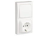 conmutador + enchufe bipolar Interruptor legrand: dimensiones: 13,5 x 7 x 4,3 cm; peso: 118 gr