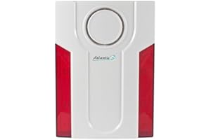 ATLANTIC'S MD-334R - Sirène d'alarme extérieure avec Flash