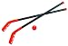 Produktbild Streethockey Set  SOLEX sports Street-Hockey 44346 – Feldhockey / Rollhockey Spiel mit 2 Hockey Schläger und 1 Ball – Kinder Hockey Set rot / weiß