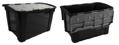 Praktische, multifunktionale Aufbewahrungsbox mit 60 Liter Volumen und faltbarem Deckel. Aus robustem, unkaputtbarem Kunststoff gefertigt ! 10 Jahre Herstellergarantie! - 3