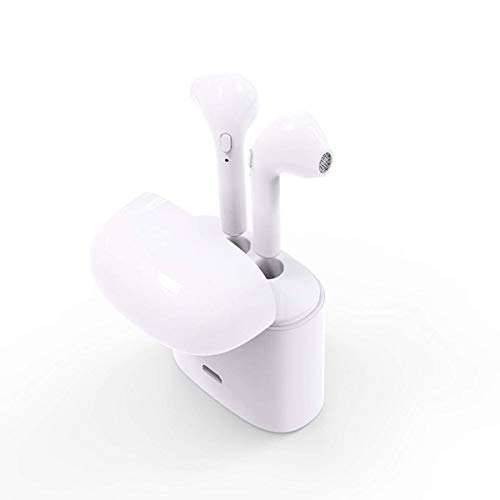 Auriculares Bluetooth inalámbrico Cascos Bluetooth con Caja de Carga con reducción de Ruido Micrófono estéreo Integrado écouteur Bluetooth para iOS, Android, Smartphone