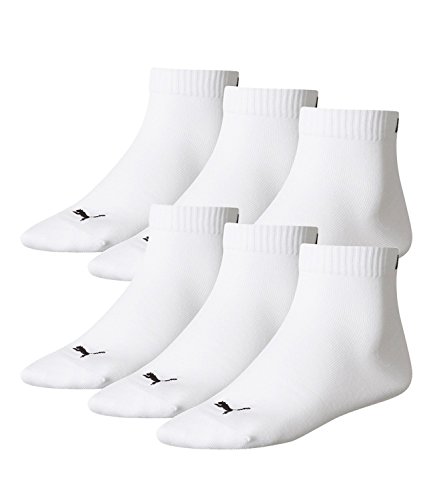 Puma 6 PAIRES Chaussettes de quart,courtes-chaussettes,socquettes de sport,(MT)