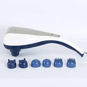 R A Products RAP011 2 Speed Powerful Electric Double Head Hammer pro Body Massager for Pain Relief/Acupressure Dual Hand Dolphin Double Point Body Massager