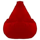 XXL Highback Filled Beanbag Gaming Lounge Chair in Red. Ideal for Relaxing, Gaming, Lounging, Great for Adults, Teens & Kids. Made from High Quality Water Resistant Material, Available in 10 Great Colours