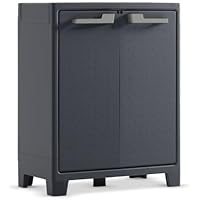 Keter Moby Basso Xl Armadio Impermeabile Cert. Ipx3, Antracite, 80 x 44 x 100