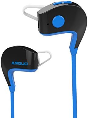 Bluetooth headphones,Anguo cellphone Sport Headset Headphones Sweatproof Running Exercise Stereo Earbuds Earphones Headsets-Compatible With iPhone,iPad, Android and more (blue)