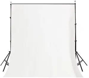 EYUVAA LABEL Wrinkle Free White Screen Photography Background Cloth for Photoshoot Portrait Video Shooting (8x12 ft) (White)