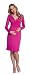 Happy Mama Women's Maternity Nursing Pencil Jersey Casual Dress 285p (Fuchsia, 18)