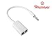 Premsons 3.5 Mm Stereo Audio Male To 2 X 3.5Mm Female Earphone Splitter Cable Adapter (White) RS.130.00