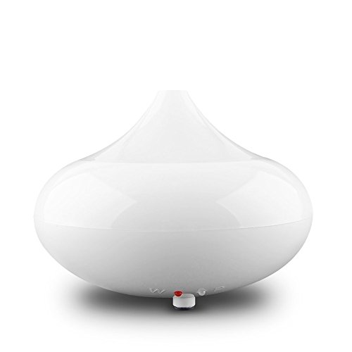 MVPower Aroma Diffuser LED Luftbefeuchter Ultraschall Luftreiniger Duftzerstäuber Raumbefeuchter LED Farbenwechsel LED Licht für Yoga Kinderzimmer Schlafzimmer Büro (weiß)