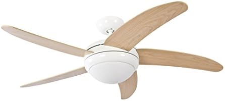 Pepeo, Ventilatore da soffitto Makkura incl. Telecomando, bianco, 1320121181