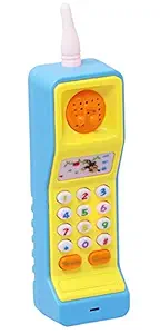TANMAN TOYS Musical Cartoon Mobile Phone for Baby Kids, an Excellent Learning Toy with 20 Different Sounds, Assorted Colors