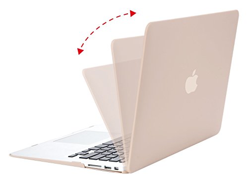 MOSISO Ultra Slim Plastik Hartschale Schutzhülle Snap Case für MacBook Air 11 Zoll (A1370 / A1465), Kamel - 2