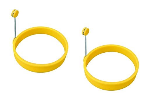 Preisvergleich Produktbild Eierring Bratring Silikon Rund - 2 Stück