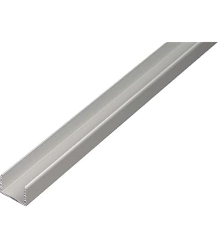Alberts U-Profil-Set (4 Stk.) – Aluminium, Silber Eloxiert, 1000 X 19 X 15 Mm – Passend Für 16 Mm Spanplatten – Hochwertige Qualität Alberts U-Profil-Set (4 Stk.) – Aluminium, Silber Eloxiert, 1000 X 19 X 15 Mm – Passend Für 16 Mm Spanplatten – Hochwertige Qualität