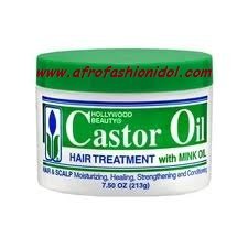 HOLLYWOOD BEAUTY CASTOR OIL CONDITIONING HAIR TREATMENT WITH MINK OIL 213gm