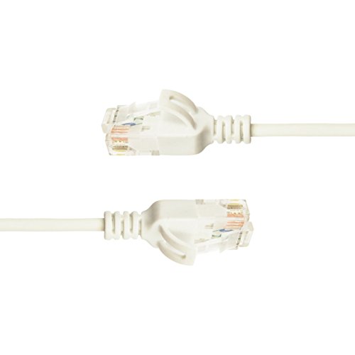 CAT6A Patchkabel Netzwerkkabel Ethernet Slim Netzwerk dünn LAN Kabel 1,0m weiss LSZH Halogenfrei - 5