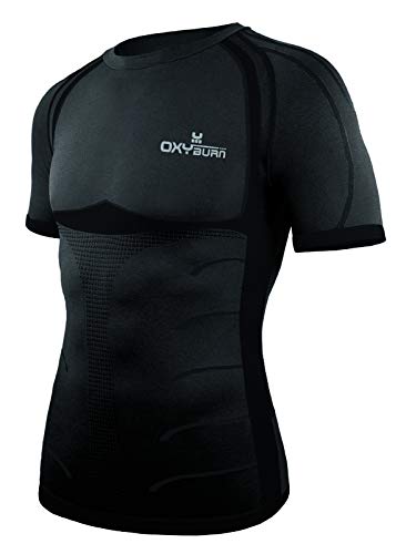 OxyBurn Forty-Two Maglietta da Uomo, Uomo, 5055, Nero, Size Large/X-Large