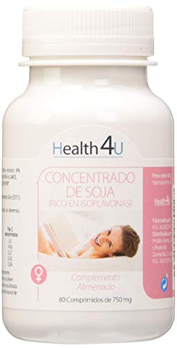 H4U Isoflavonas de Soja - 2 Paquetes de 80 Cápsulas