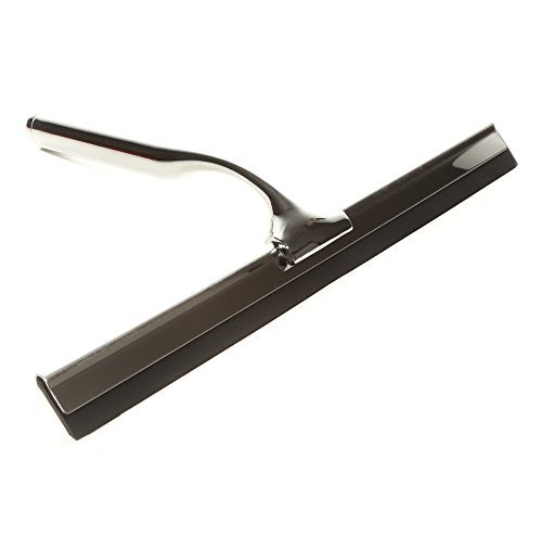 MYPRIMA Premium-Duschabzieher aus Edelstahl (rostfrei) | Verbesserte Version 2017 | MYPRIMA #1 Top Seller | schnelles und leichtes Abziehen und Trocknen, Badezimmer-Wischer / Fenster-Abzieher mit ergonomischem Griff, Dusch-Abzieher für Bad, Fenster und mehr (Silber, inkl. Wandaufhänger) - 4