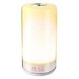 [2019 New] Wake Up Light, Kavai Sunrise Alarm Clock Night Light With 5 Nature Sound, Touch Control,3 Brightness Levels, 256 Color Rgb Mode,sunrise Simulation Wake-up Light For Kids Adults Best Gift