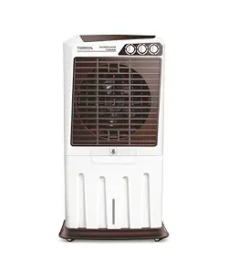 THERMOCOOL - Hurricane tower 100 Litres ABS PLASTIC Honeypad Air Cooler (Brown)