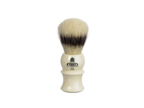 Kent Imitation Badger Shaving Brush Small Mock Ivory