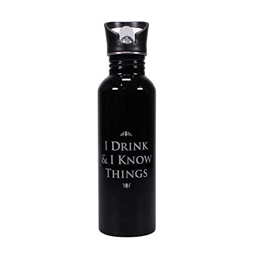 Half Moon Bay WTRBGT01 Game of Thrones Water Bottle I Drink & I Know Things Half Moon Accessori Cuci Half Moon Bay WTRBGT01 Game of Thrones Water Bottle I Drink & I Know Things Half Moon Accessori Cuci