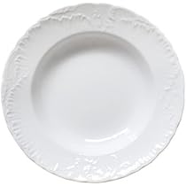 Excelsa "Elisa rococó 'Blanco Plato Hondo 22,5 : Amazon.es: Hogar ...