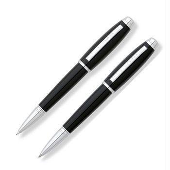 Cross Dubai Black & Chrome Ballpoint & Pencil Set