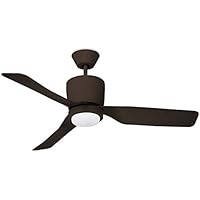 Ventilador de techo Vera marrón Leds-c4. Luz LED 15w.