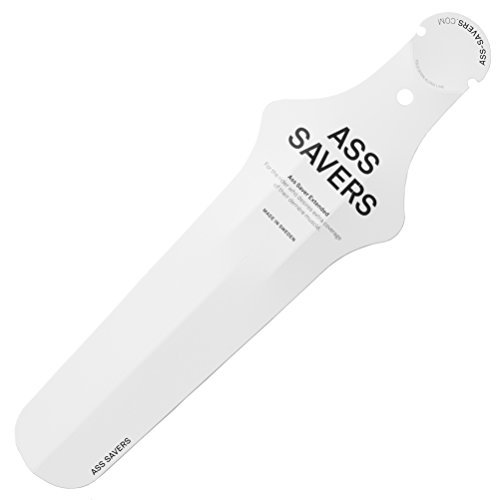 Ass Savers Extended Road Mud Guard - White, 37 cm by ASS SAVERS
