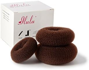 iLuLu Beauty 3 Pieces Hair Chignon Donut Bun Shapers (1 Large,1 Medium,1 Small)
