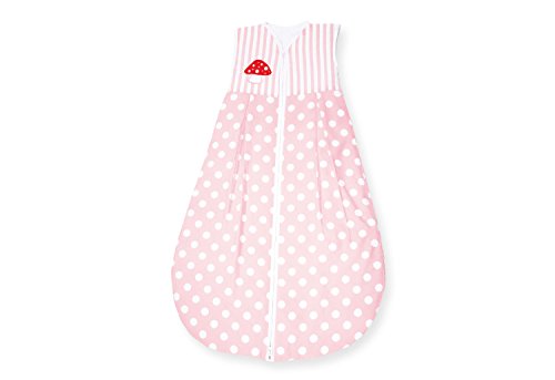 Preisvergleich Produktbild Pinolino 76969-7S110 - Kugelschlafsack Sommer 110 cm, Glückspilz' rosa
