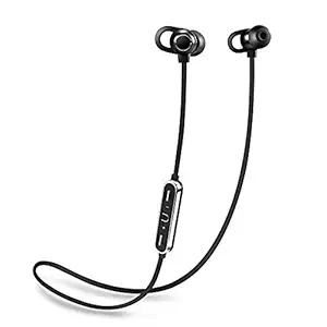 Flybot Boom Deep Bass in-Ear Wireless Bluetooth Earphone with Mic IPX4 Sweatproof - (Black)