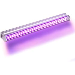 Barra de Luz UV Led,Lacyie 5W 24LED UV Bar Luz de Etapa Negra Luz Metálico Lave la Luz de Pared Lámpara dj UV Luces Estroboscópicas para Fluorescencia Fiesta Decoración Disco Concierto DJ Navidad