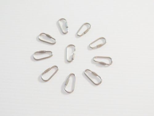 Pear Links Nickle Plated Bird/parrot Toy Parts 12 Pieces 1 1/8 by Jungle Beaks