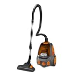 Cepillo parquet Ufesa AS5250-Aspirador sin Bolsa, 2L, Filtro HEPA, Regulador de Potencia Electrónico, Ruedas de Goma, Conmutable, Cepillo Parquet, Asa de Transporte, Recogecables, Rojo/Negro, 485 x 330 x 345